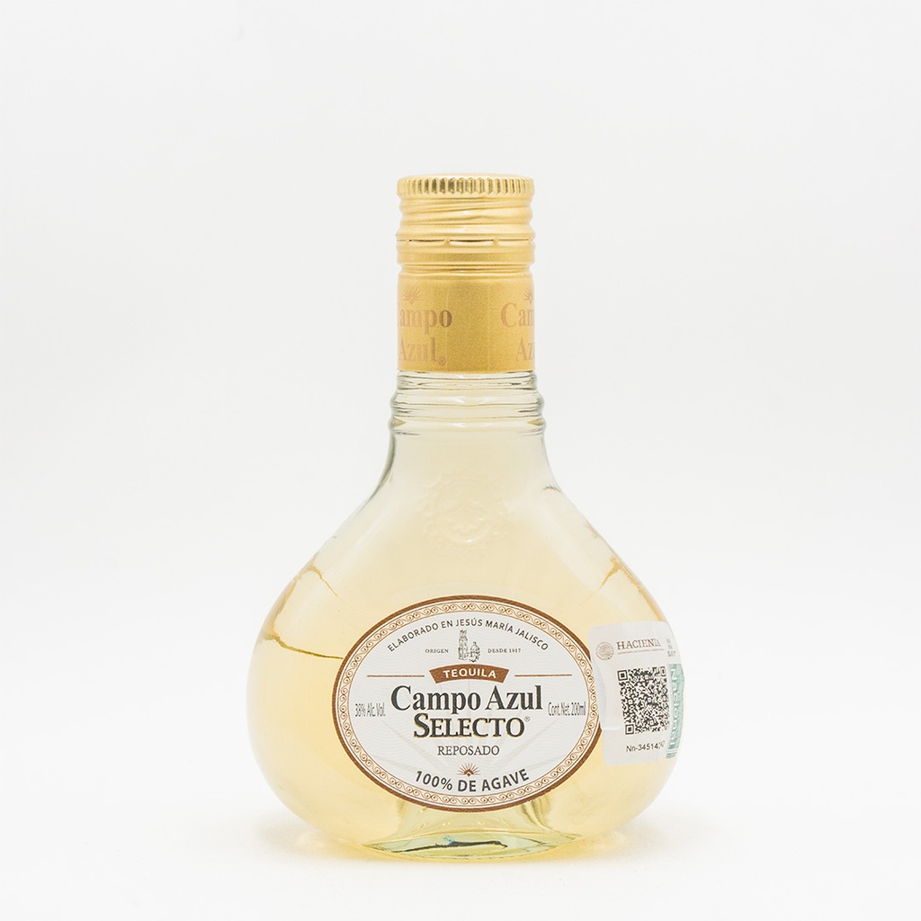 TEQ CAMPO AZUL SELECTO REPOSADO 200 ML