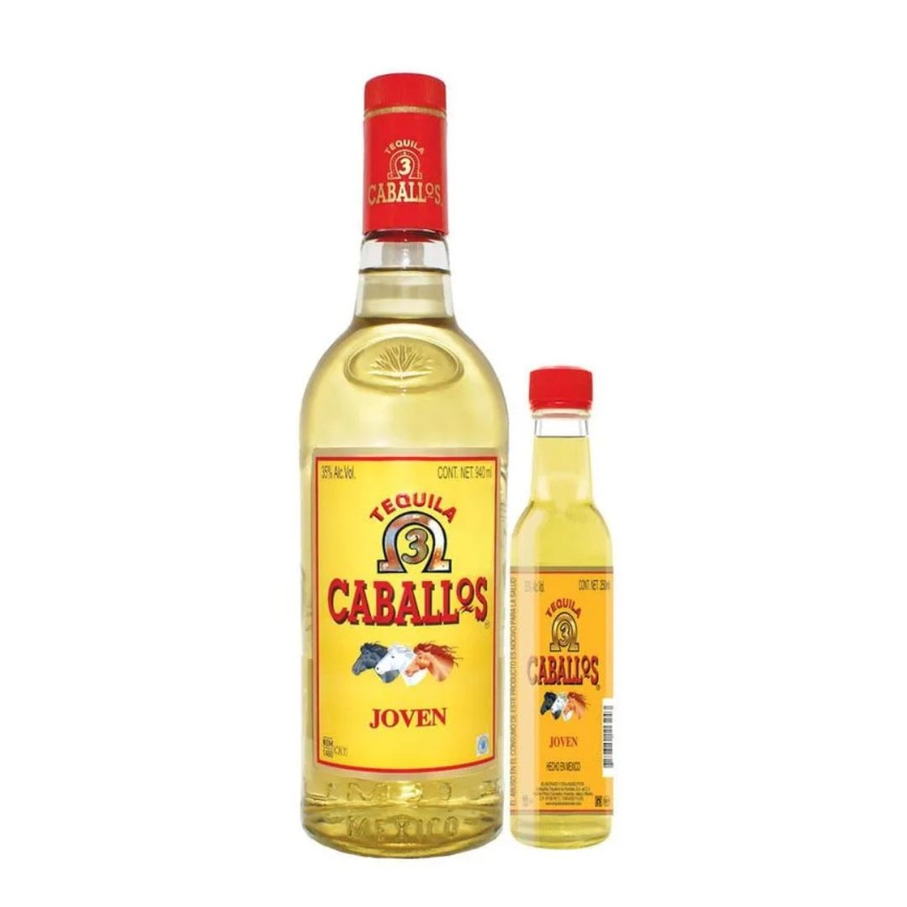 TEQ 3 CABALLOS JOVEN REPOSADO 1 LT