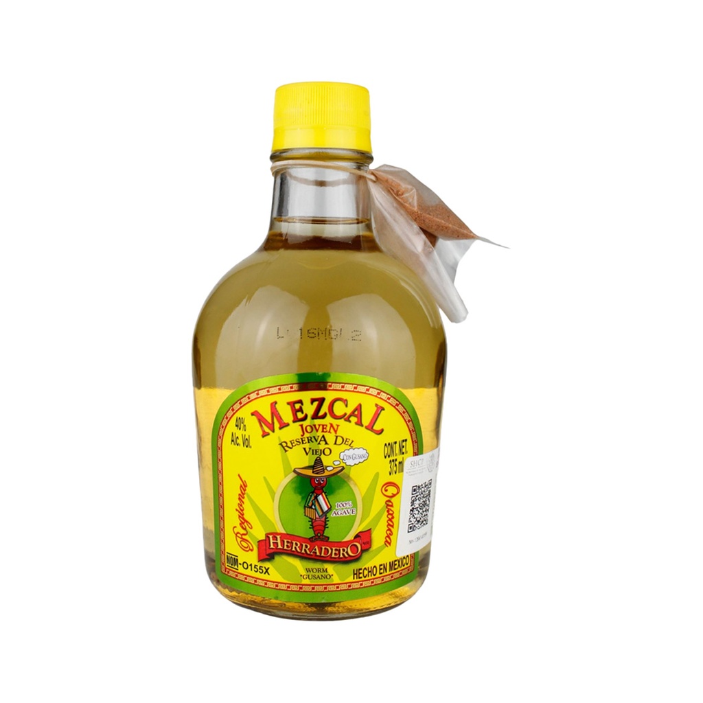 MEZCAL EL HERRADERO CON GUSANO 375 ML