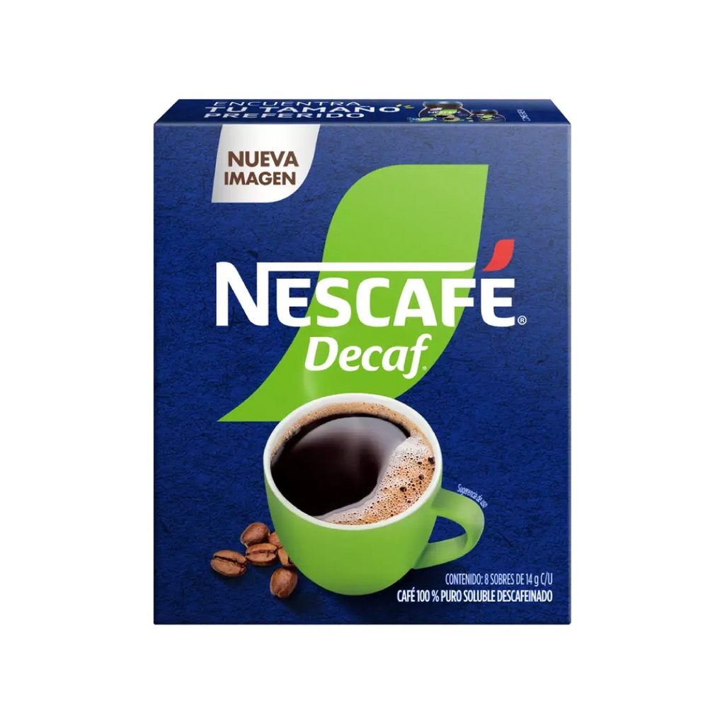 NESCAFE DECAF C/8 SOBRES 14 GR