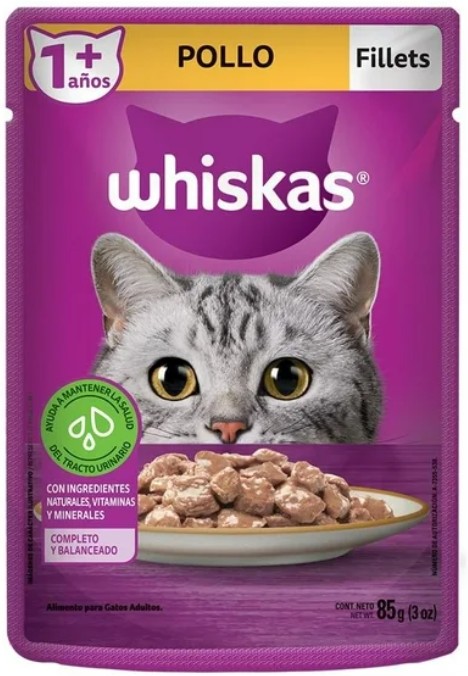 WHISKAS POUCH POLLO 85 GR