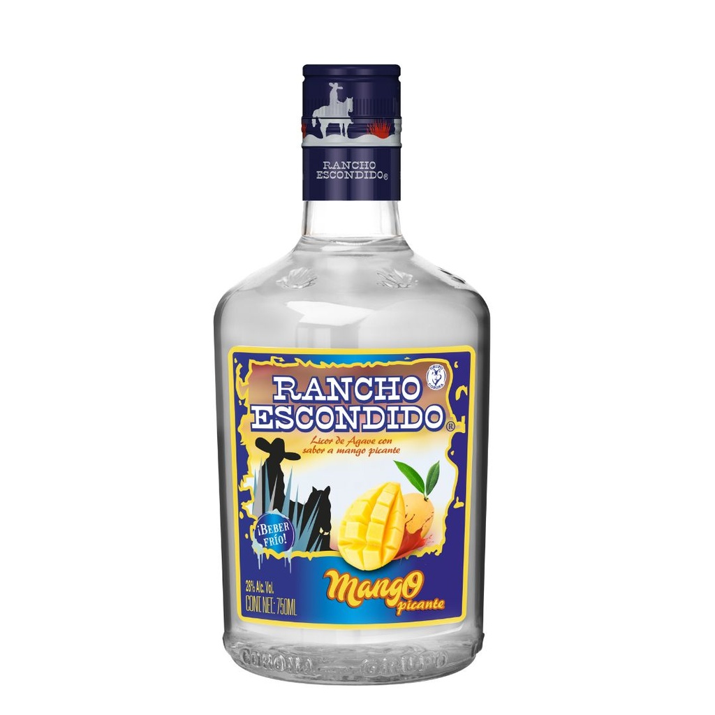 DESTILADO RANCHO ESCONDIDO MANGO 750 ML