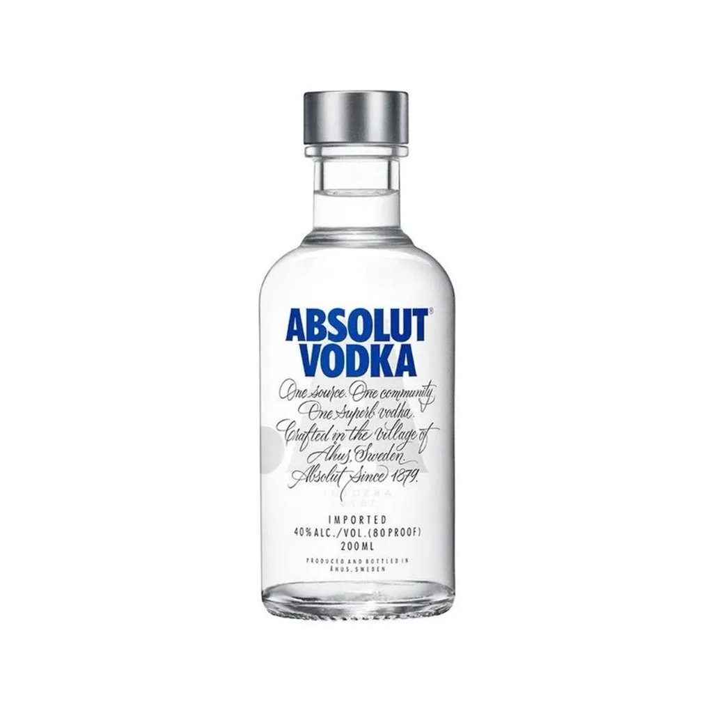 VODKA ABSOLUT AZUL 200 ML