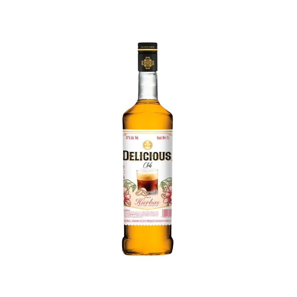 LICOR DE HIERBAS DELICIOUS CLUB 1 LT