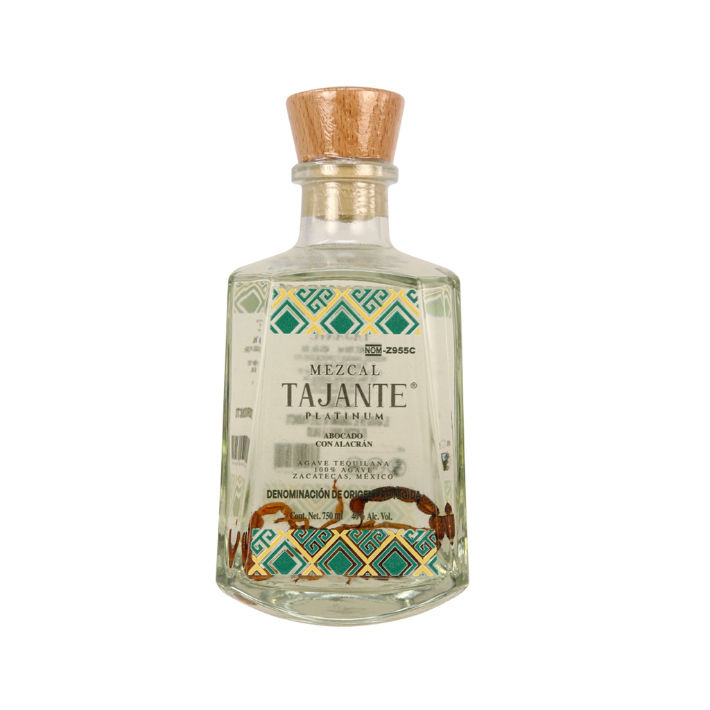 MEZCAL TAJANTE PLATINUM C/ALACRAN 750ML