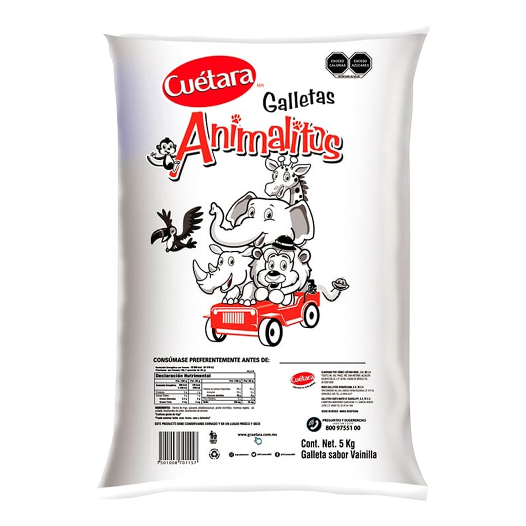 GALLETAS ANIMALITOS GR 5 KG