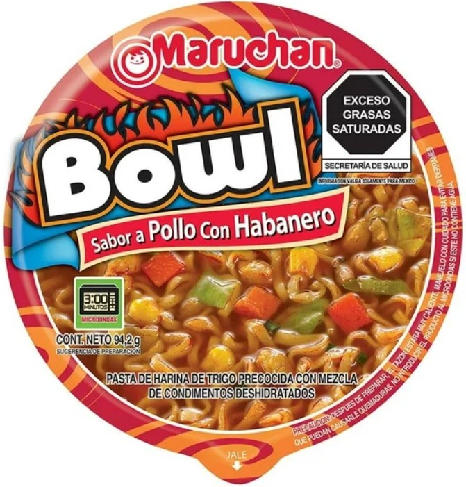SOPA MARUCHAN BOWL POLLO HABANERO