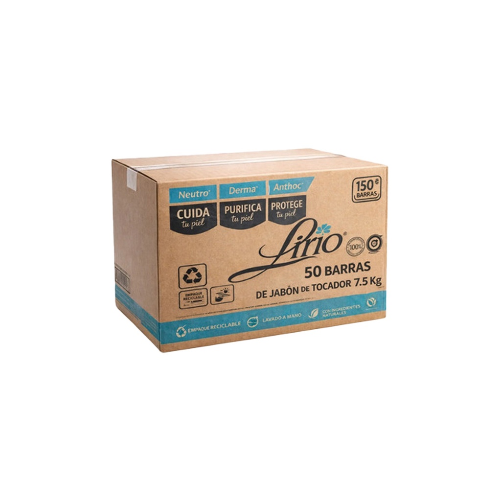 JABON LIRIO BARRA CAJA