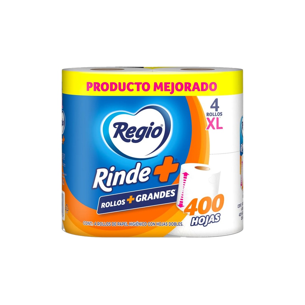 PAPEL HIGIENICO REGIO RINDEMAS  400 HOJAS
