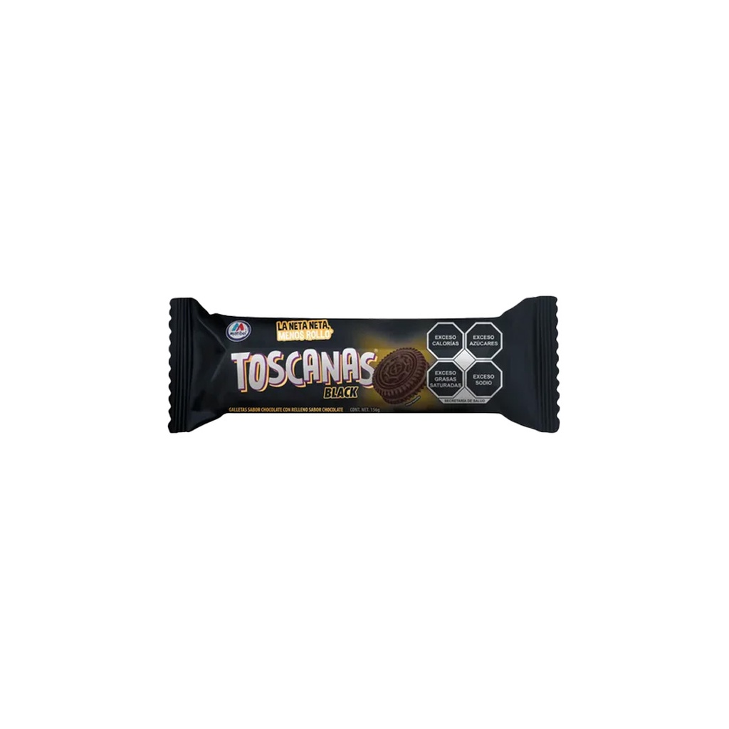 GALLETAS SANDWICH TOSCANAS BLACK 156 GRS