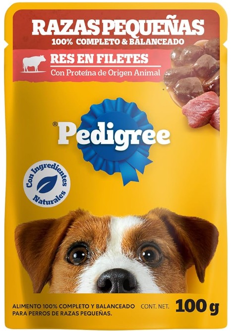 PEDIGREE POUCH RES RAZA PEQUENA 100 GR