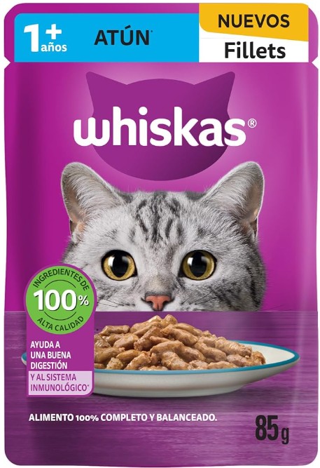 WHISKAS POUCH ATUN 85 GR